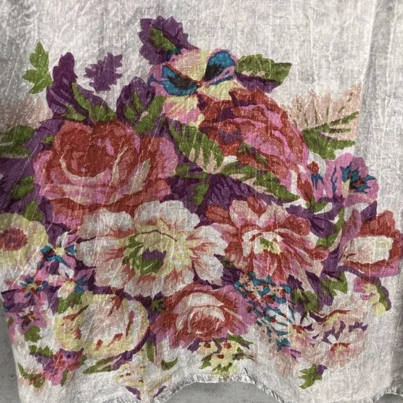 Vintage Gora Top Womens Extra Large Abstract Art To Wear Mod Embroidery Boho - Picture 11 of 16